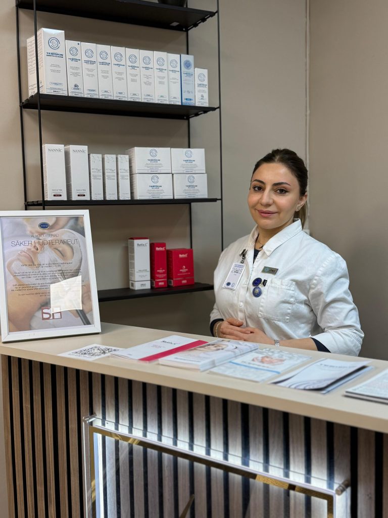 Auktoriserad hudterapeut på AS Skinclinic i Norrköping